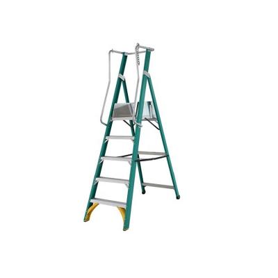 China Folding Ladders Insulation Fiberglass Platform Industrial Step Ladder for sale