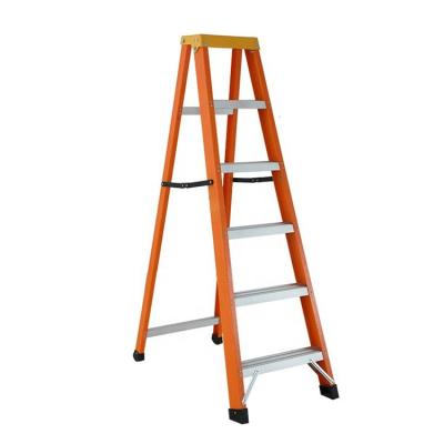 China Custom Folding Ladders Insulated One Style Folding Step Fiberglass Ladder for sale