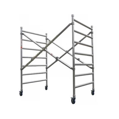 China Modern Australian / European Standards Double Wide Movable Foldable Aluminum Scaffolding Tower for sale