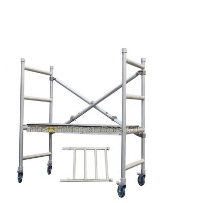 China Modern Portable Mobile Folding Ladder Aluminum Mini House Scaffold Australian/European Standards for sale