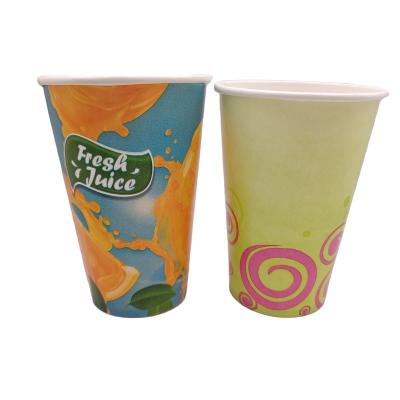 China Factory Outlet 16oz 12oz Disposable Cold Paper Drink Cup for sale