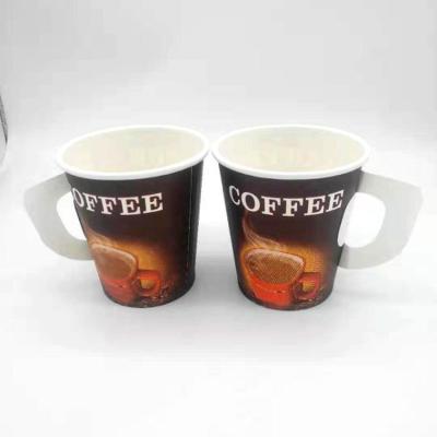 China Customized handmade 7oz 200ml strong printing quality single wall strong pe coated insulated disposable paper cup from ear Anqing factory for sale