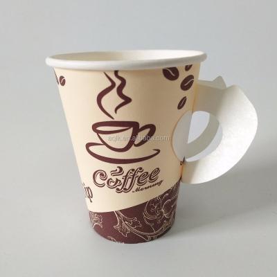 China Disposable Paper Tea Cup Disposable Paper Tea Cups With Handle Tea Cups for sale