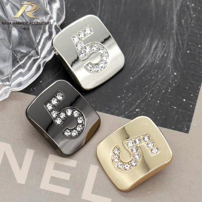 China Factory Direct Sale Viable Plating Metal Shape Zinc Alloy Rectangular Leg Sewing Buttons For Clothing for sale