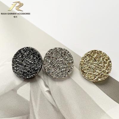 China Factory Direct Sale Viable Plating Metal Zinc Alloy Irregular Leg Sewing Buttons For Clothing for sale