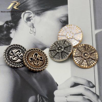 China Viable factory direct sale plating metal zinc alloy round leg sewing buttons for clothing for sale