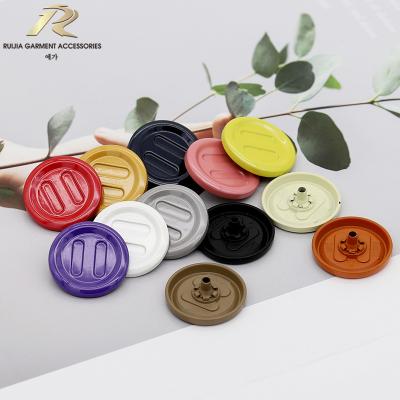 China Snap Fastener Viable Decorative Colorful Button Metal Snap Button Snap Button For Jackets And Pants for sale