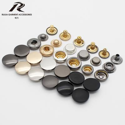 China High Quality Dry Cleaning OEM Factory Supply Custom Metal Snap Parts Four Buttons Press For Clothing for sale