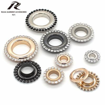 China High quality nickel free faux stone metal grommet eyelets Clothing Metal Eyelet for sale