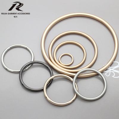 China High Quality Handbag Round 65MM Gold Belt Buckle / Thin Solid Seamless Circle Ring for sale