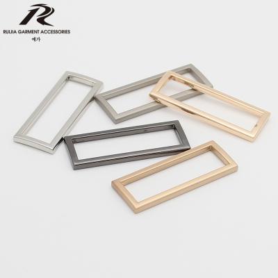 China Factory Wholesale Metal Rectangle Zinc Alloy Square D Ring Buckles Handbag for sale