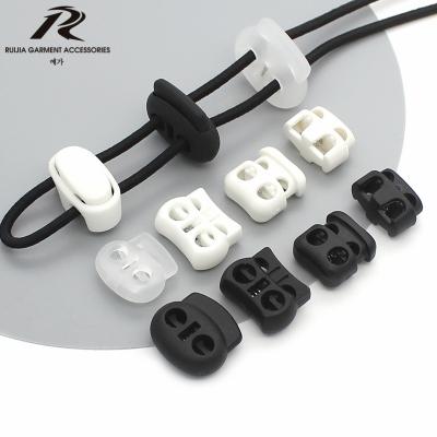 China Plastic stopper of lock - elastic parts without rope nickel Plastic Cord Locks for sale