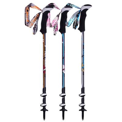 China Outdoor camping hiking custom adjustable wholesale price pvc displacement alpenstocks stick hiking poles for sale