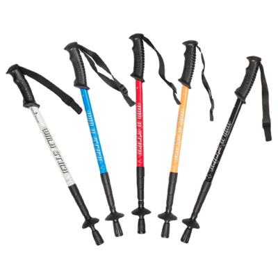 China Outdoor Camping Hiking Best Price T Handle PVC Travel Mountaineering Cane Stick Walking Sticks for sale