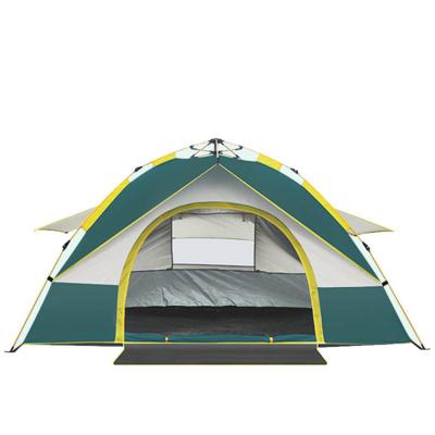 China Double Deck Type Three People Diagonal Bracing Auto Outdoor Camping Convenient Rain Shelter Tent Quick Open Free Pitch for sale