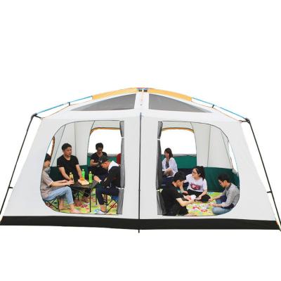 China Diagonal tie type large Mac Two Rooms One Hall tent outdoor activities many people leisure camping tent for sale