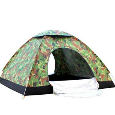 China Hand Throwing Diagonal Tying Type For Camouflage Portable Three Person Single Layer Tent Two Seconds Quickly Open Automatic Tent Storage for sale