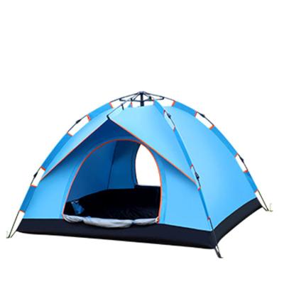 China Diagonal tying type single layer shop three people freely to set up the tent automatic open quick raising tent for sale