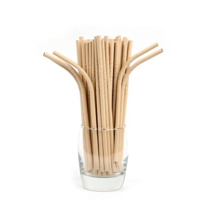 China Custom Made Biodegradable Food Grade U Shaped Bendable Paper Straws for sale