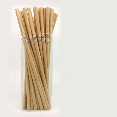 China Customized 3 Layer Biodegradable Kraft Paper Biodegradable Eco-Friendly Paper Straws Disposable Eco-Friendly Paper Straws for sale