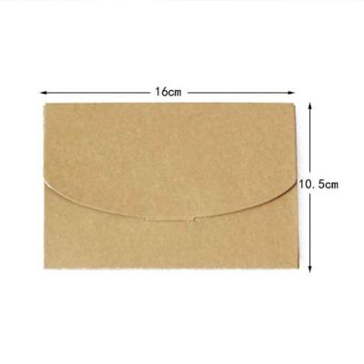 China Quality Recyclable Custom Reliable Envelope Stand Up Box Kraft Paper Wedding Envelope Box For Gifts for sale