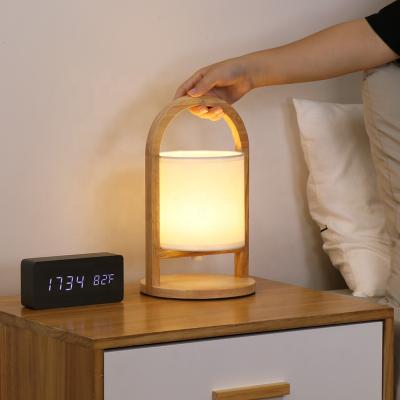 China EUROPEAN Lantern Charging Light Wireless Decor LED Fabric Dome Rechargeable Night Lamp for sale