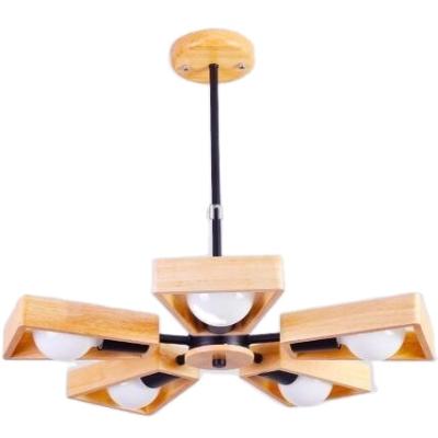 China Factory Direct Selling Nordic Modern Inexpensive Modern Living Room Wooden Ceiling Pendant Light for sale