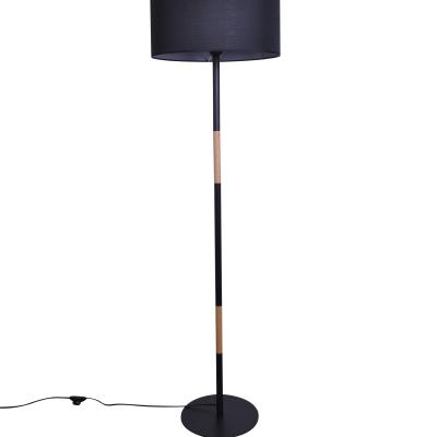 China Contemporary Designed Mix Wood Metal Standing Floor Lamp for sale