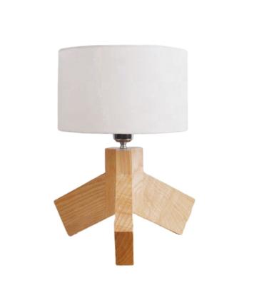 China High quality power saving mode indoor lampen home decors solid wood table lamp for sale