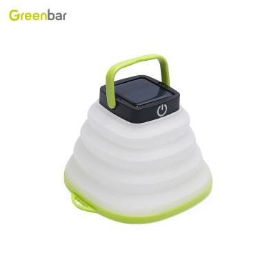 China Camping/Rising Folding Campground Folding Rechargeable Lamp Solar Power Lantern Light Waterproof Hanging Foldable Camping LED Tent Light for sale