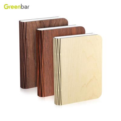 China Led book shaped lamp Portable Desk Light USB Rechargeable Wooden Table Lamp Wooden Book Light for sale