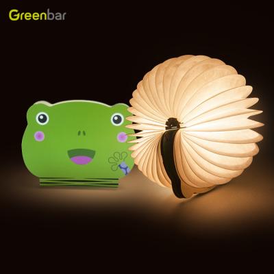 China Portable Mini Folding Book Lamp LED Night Reading Light Creative Hot Selling Book Led Light For Children for sale