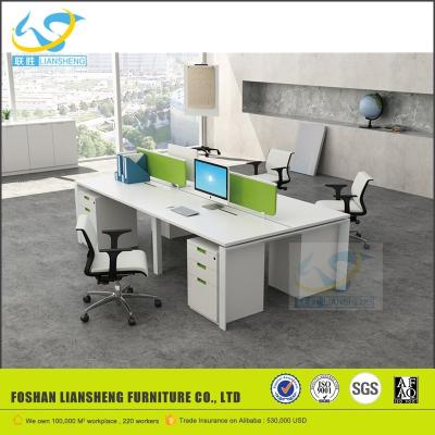 China New Modern PANEL Office 4 Person Furniture Workstation from Liansheng Furniture for sale