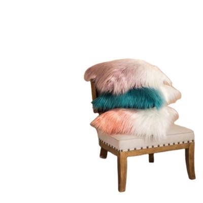 China Luxury Fur Sofa Cushion Covers Pillow Case Decor Collection Plush Pillow Cover Faux Fur Ready Made Custom Made Special Viable for sale