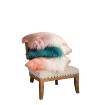 China Viable Wholesale Square Shape Luxury Fur Sofa Cushion Covers Pillow Cases Decor Collection Plush Pillow Cover Faux Fur Ready Made for sale