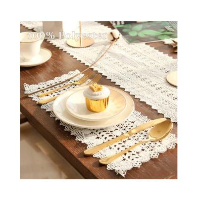 China Factory Direct Sales Viable Lace Decorate Tea Mat Stretch Table Cloth Covers for sale