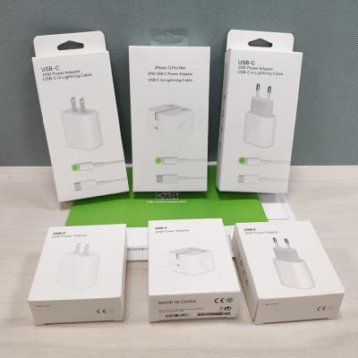 China Original Mobile Phone Charger Fast Charging Type-c PD 18W 20W Cable Charger For IPhone PD 20w Charger Plug Cable Box for sale