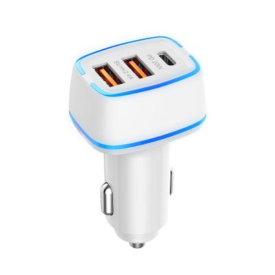 China Mobile Phone Car Charging Accessories Dual Usb Car Charger Adapter 2 Left Smart Car Charger For Mobile Phones for sale