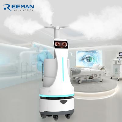 China restaurant & Hotel supplies dry fog disinfection robot ultrasonic disinfection spray robots intelligent spray sterilization robot for sale