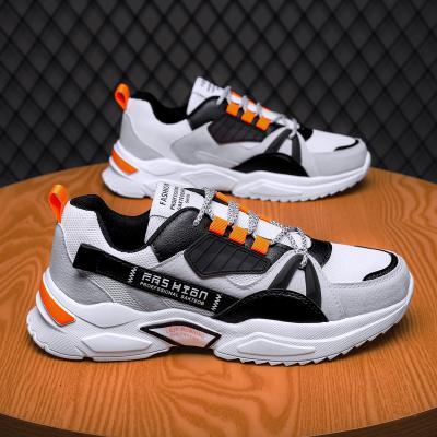 China Fashion Trend High Quality Men's Custom Made Sneakers Lace Reflective Chunky Sneakers Customize Logo For Men for sale