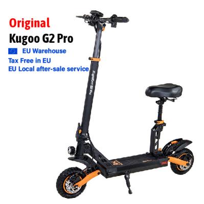 China Unisex Original Electric Scooter 800w Mileage 50km Kugoo G2 Pro Range 10