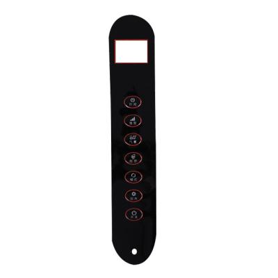 China Custom Scratchproof Home Appliance 3M Adhesive Electronic PET PC PMMA Faceplate Label for sale