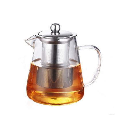 China Wholesale China Classic Home Sustainable Use For Handcraft Borosilicate Tea Infusion Thermo Glass Teapot for sale