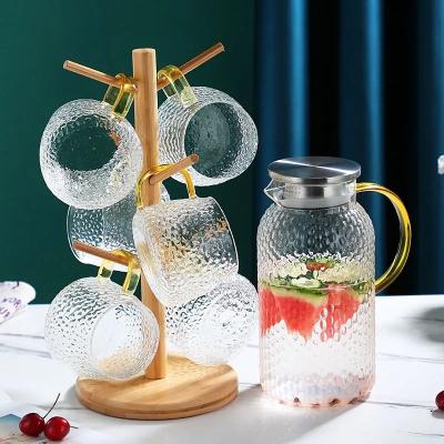 China OEM High Viable Factory Wholesale Borosilicate Teapot Kettle Carafe Thermo Drinking Heat Resistant Leakproof Jug for sale