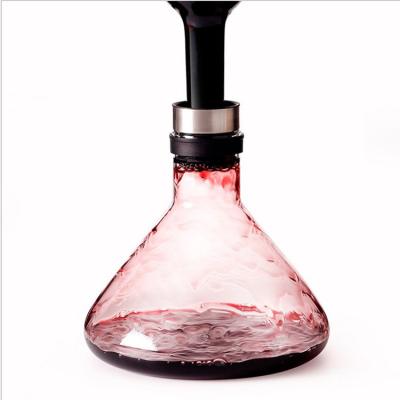 China Pure Handmade Factory Wholesale Hand Blown Glass Decanter For Red Wine Exquisite Borosilicate Glass Wine Decanter for sale