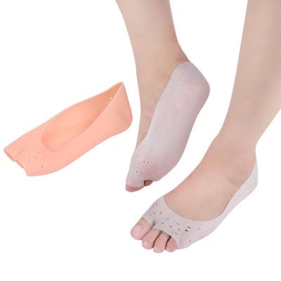 China Moisturizing Breathable Socks Foot Protector Hydrate Gel Heel Socks Toes Reveal Sock Heel Calcetines Breathable Gel Hidratante Protec for sale