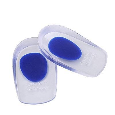 China Shock-absorbing Blue Shock-absorbing Silicone Arch Support Height Increase Insole for sale