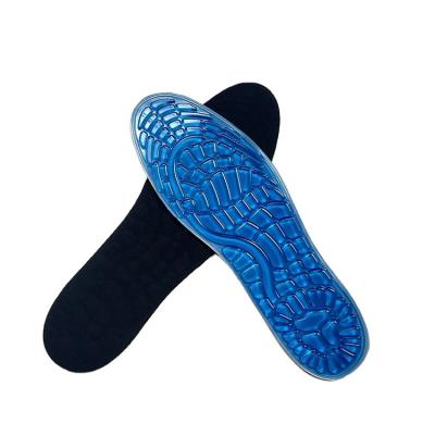 China Insole Gel Shock Absorption Cushion Sports Soft Comfortable Massage Running Walking Insole for sale