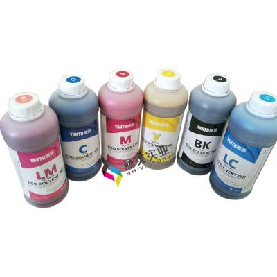 China Digital printing YANTU eco solvent ink (for dx5/dx7/xp600/tx800) for sale