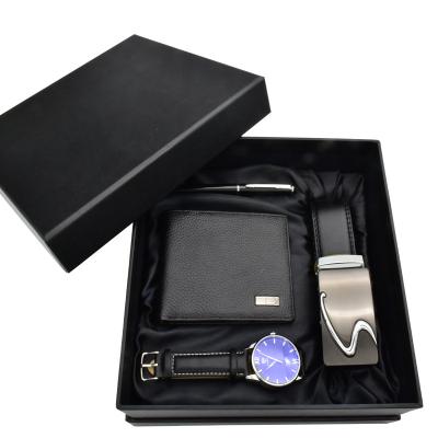 China Exquisite hot creative foreign trade combination watch set + watch automotive men's gift set packaging wallet set for sale